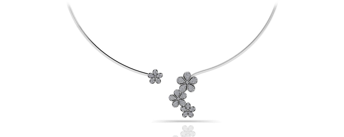 Zara Diamond Necklace - White Gold
