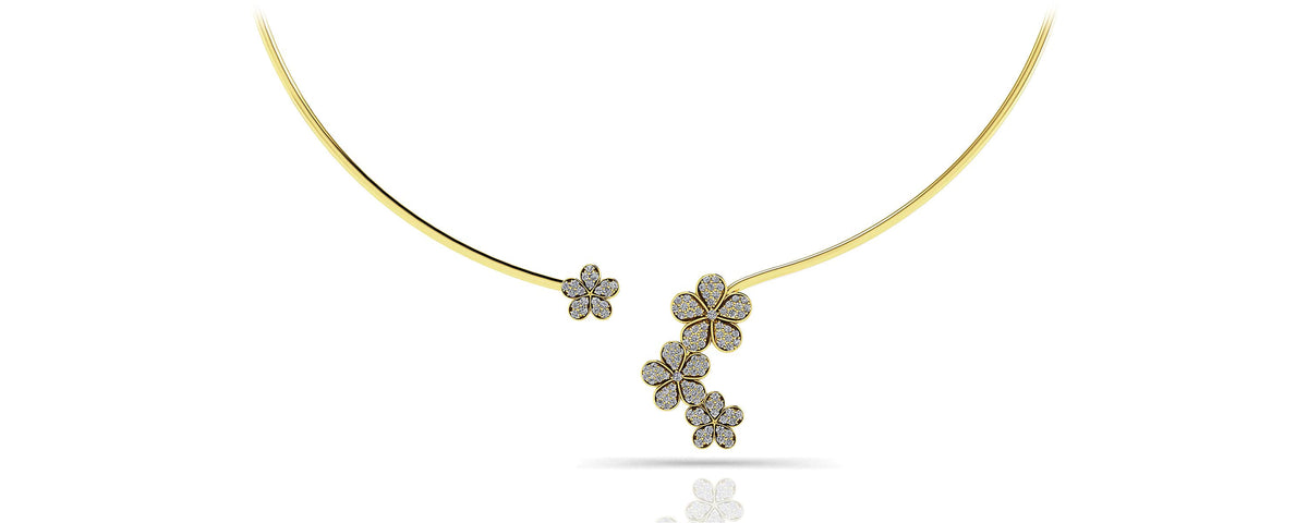 Zara Diamond Necklace - Yellow Gold