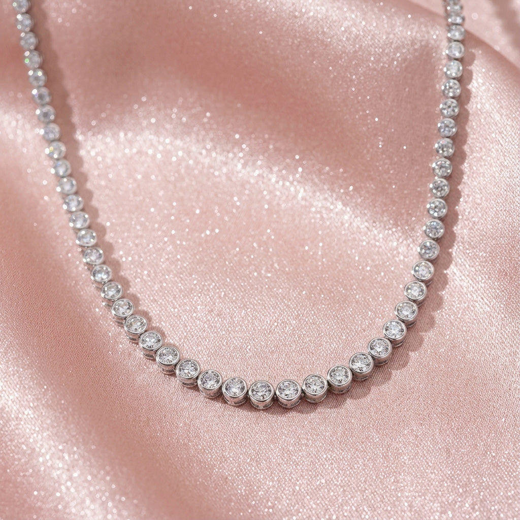 Talia Diamond Necklace - Lifestyle 3