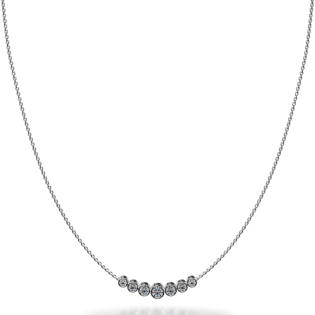 Elara Diamond Necklace - White Gold