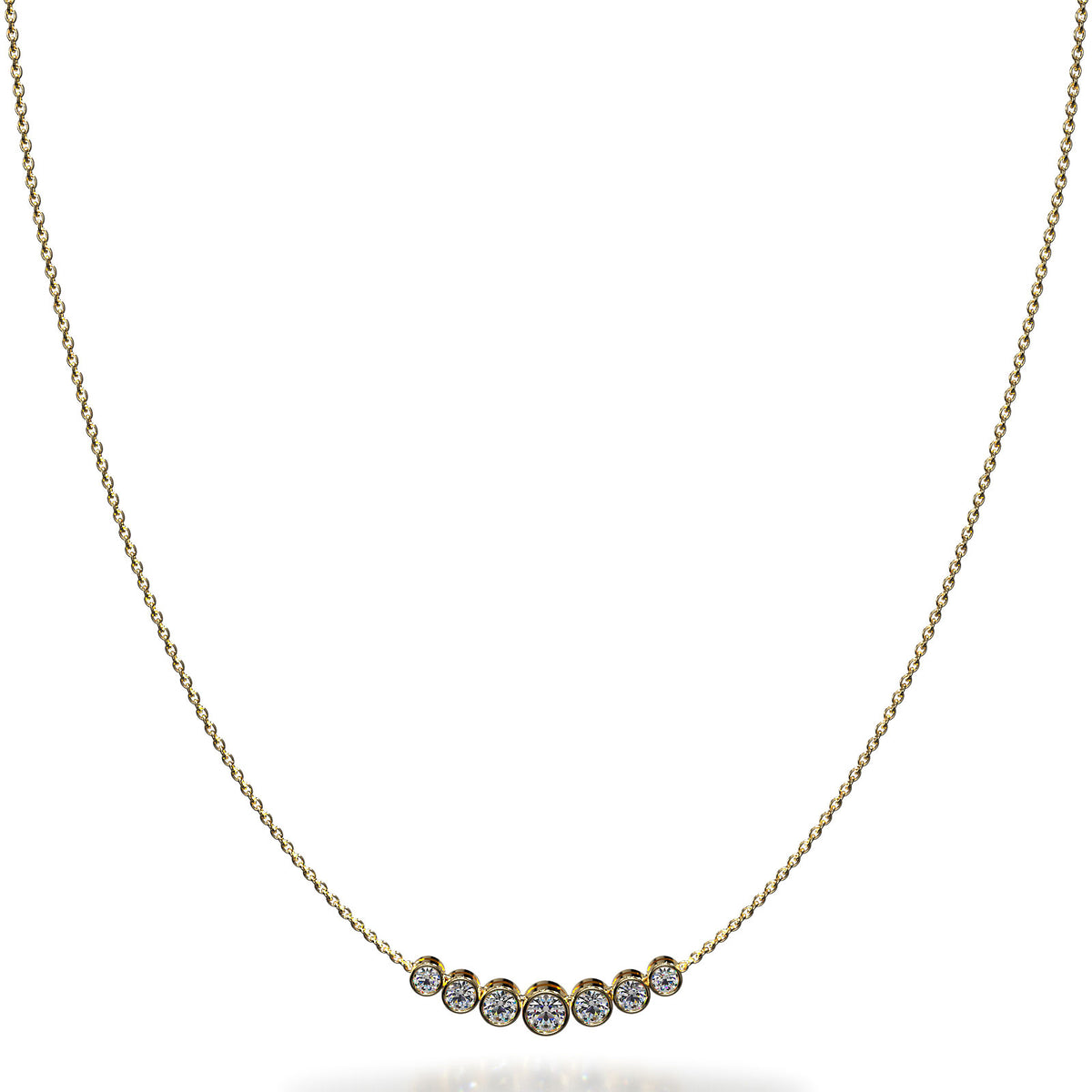 Elara Diamond Necklace - Yellow Gold