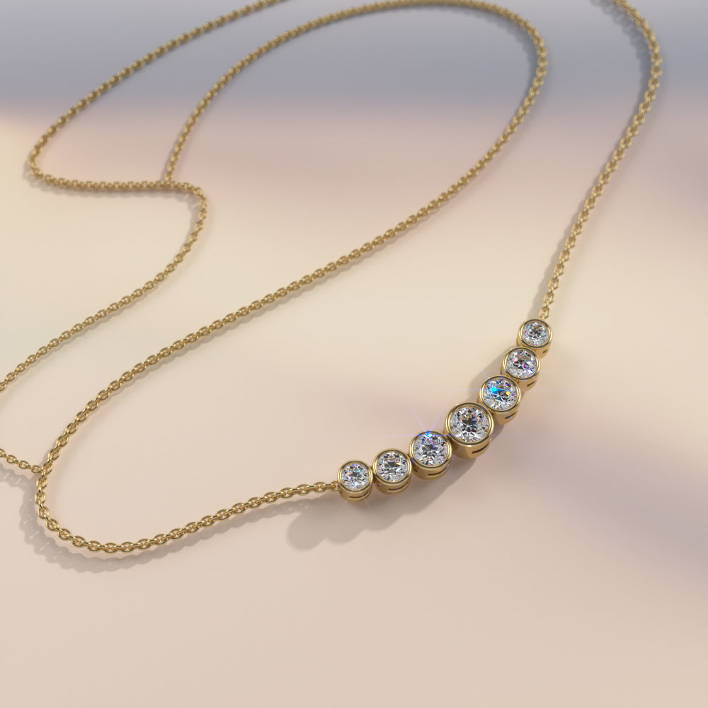 Elara Diamond Necklace - Lifestyle 4