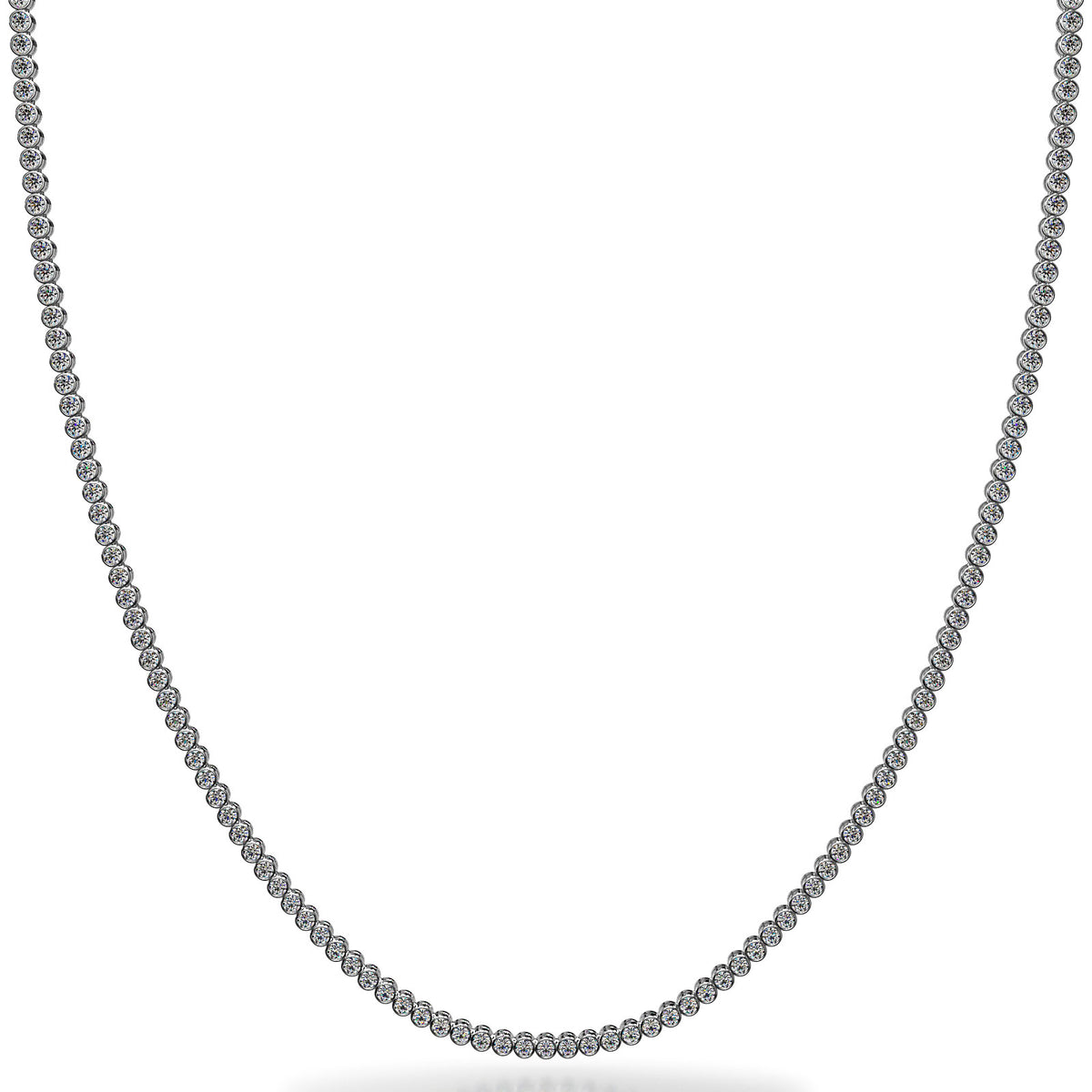 Luna Diamond Necklace - White Gold