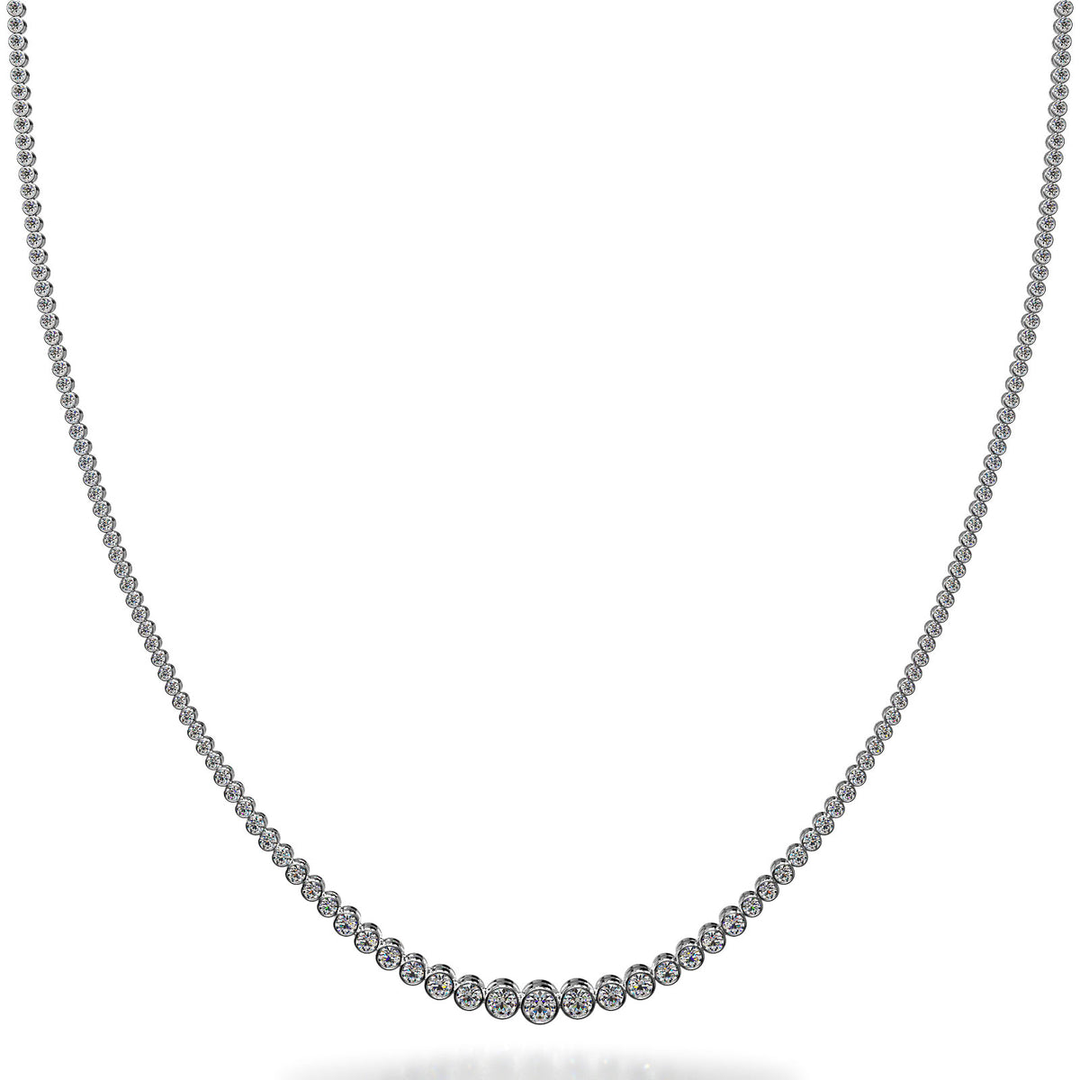 Talia Diamond Necklace - White Gold