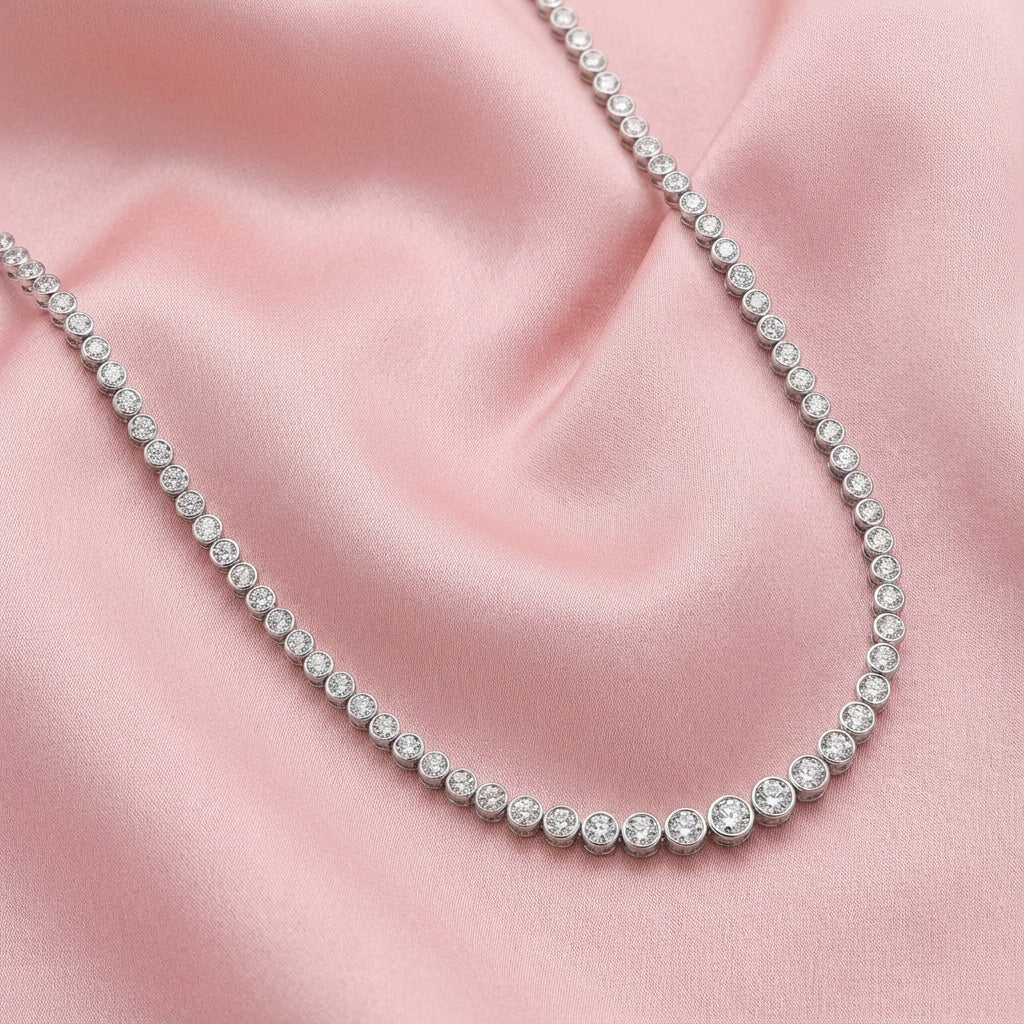 Talia Diamond Necklace - Lifestyle 1