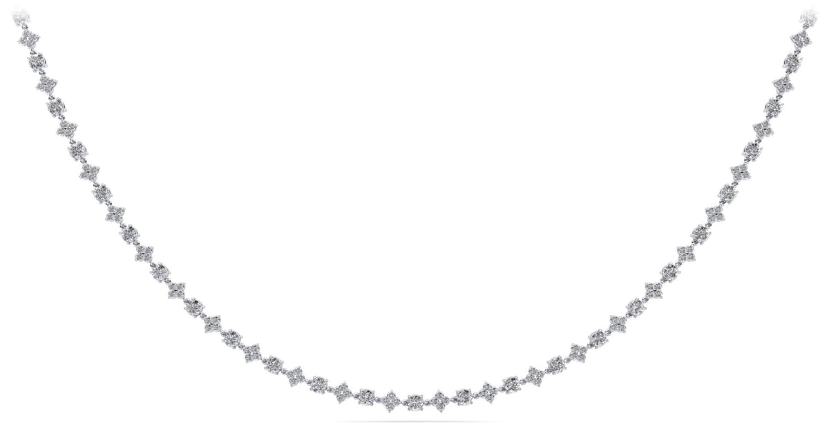 Noor Diamond Necklace - White Gold