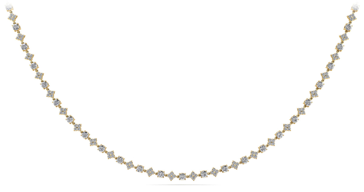 Noor Diamond Necklace - Yellow Gold