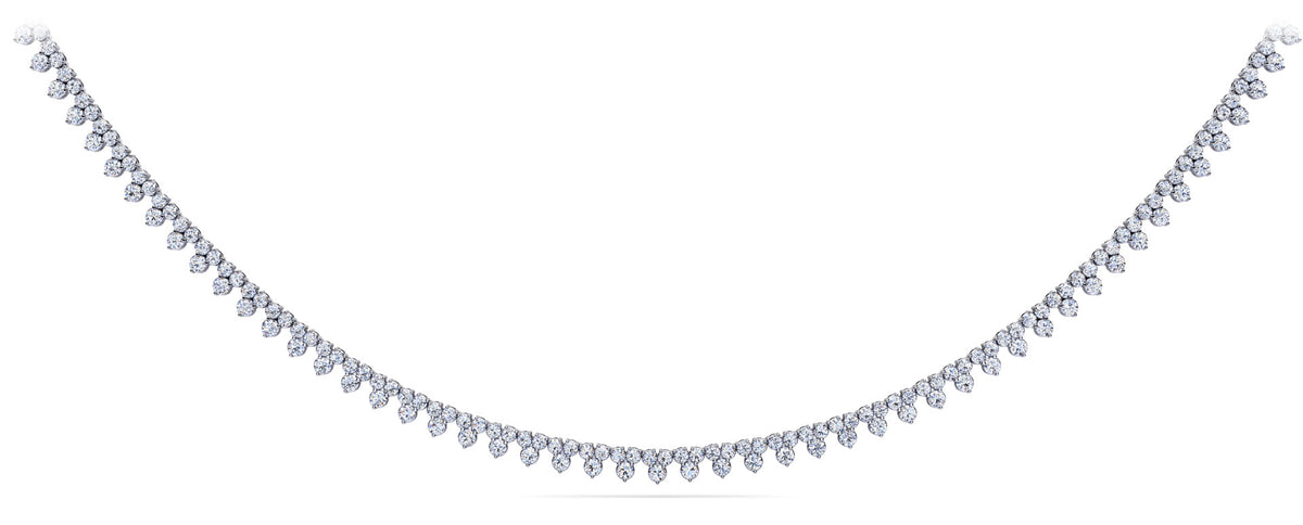 Ava Diamond Necklace - White Gold