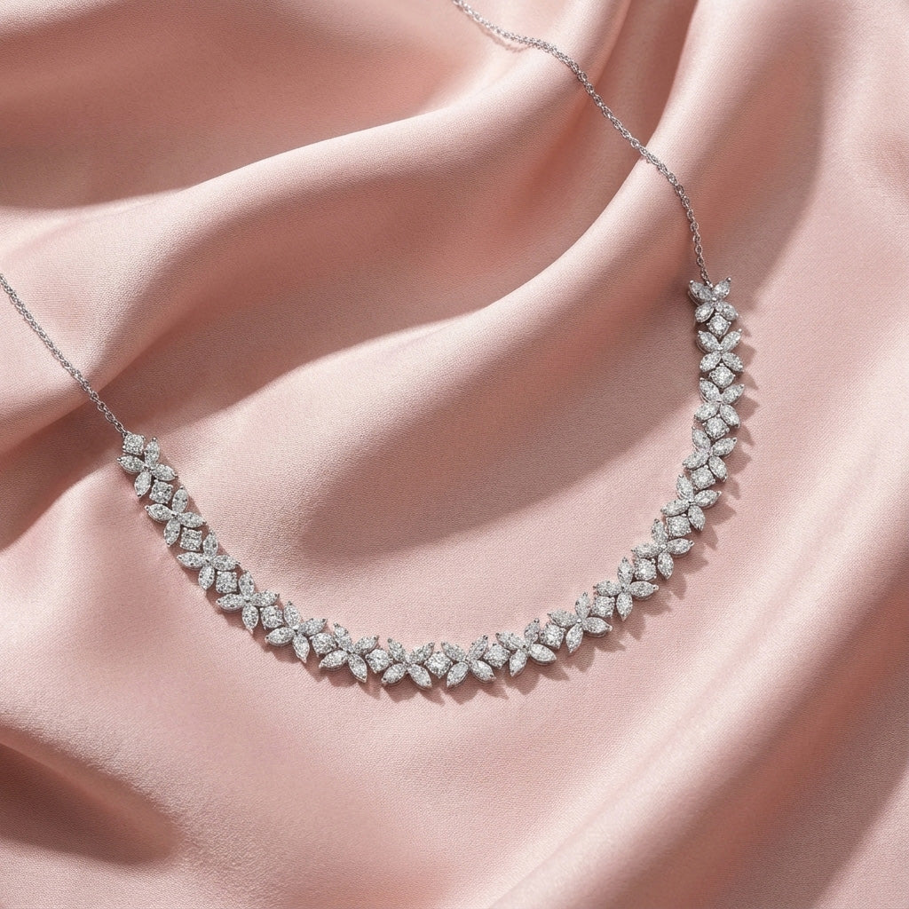 Mira Diamond Necklace - Lifestyle 1