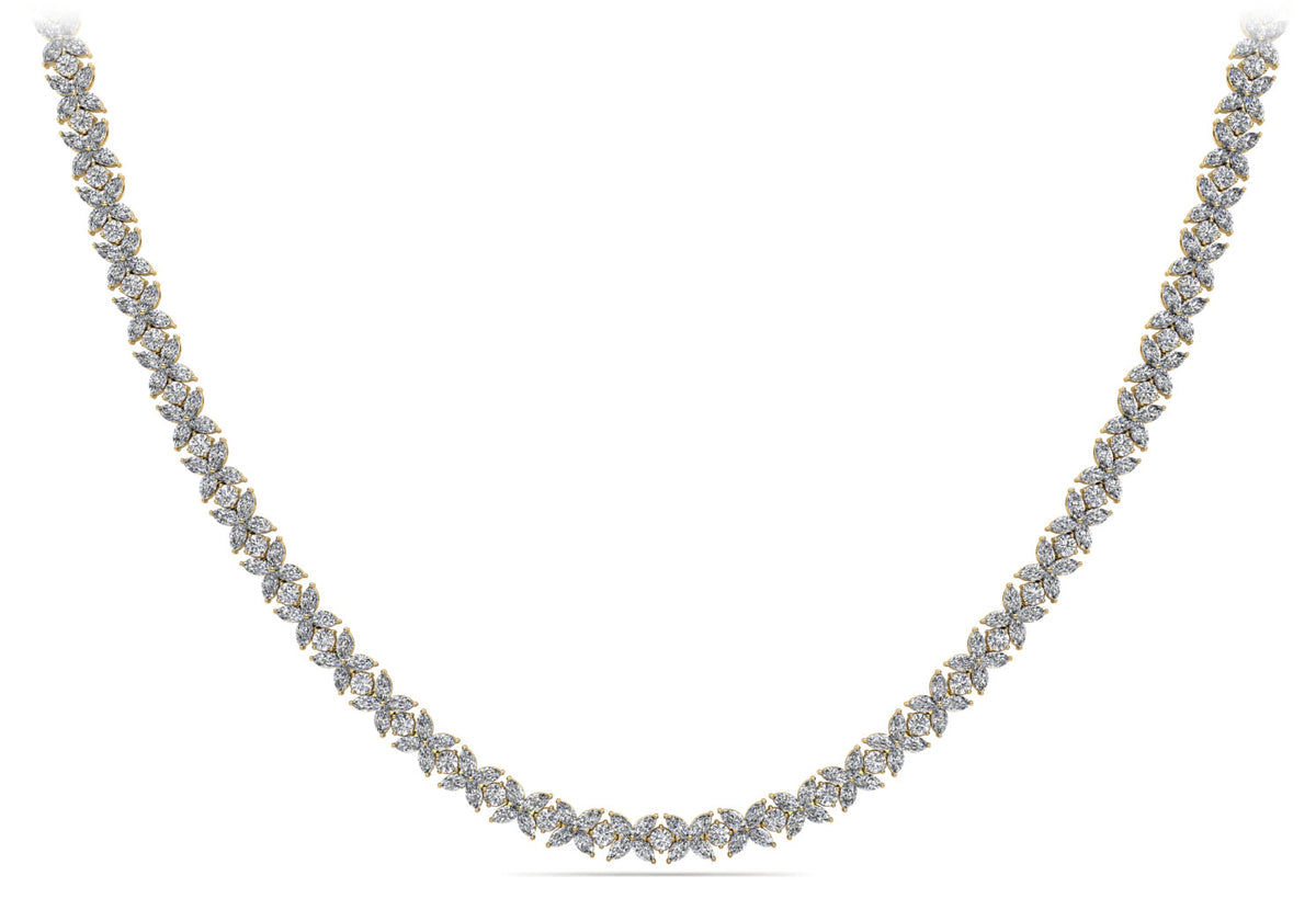 Nina Diamond Necklace - Yellow Gold