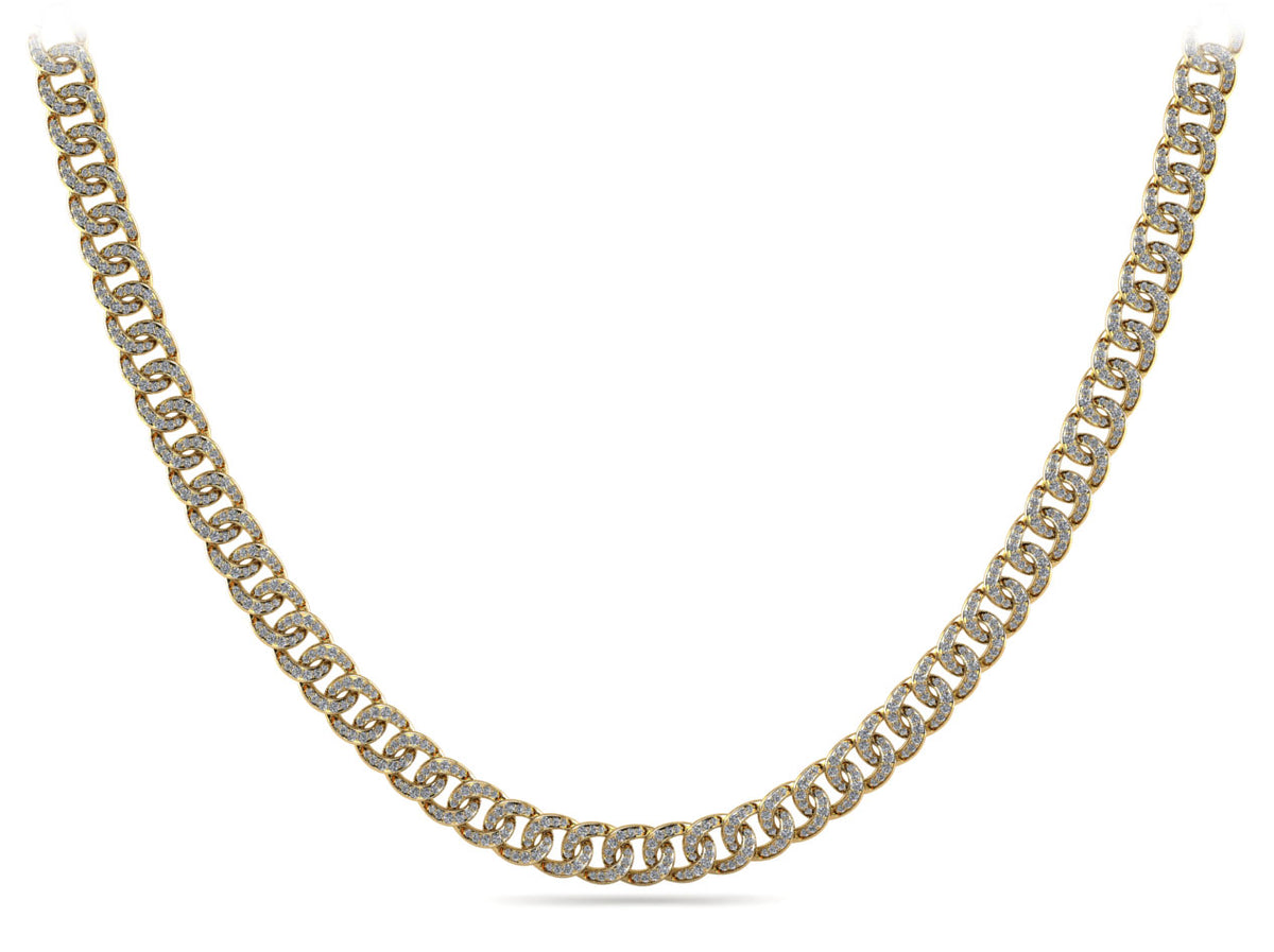 Ava Diamond Necklace - Yellow Gold