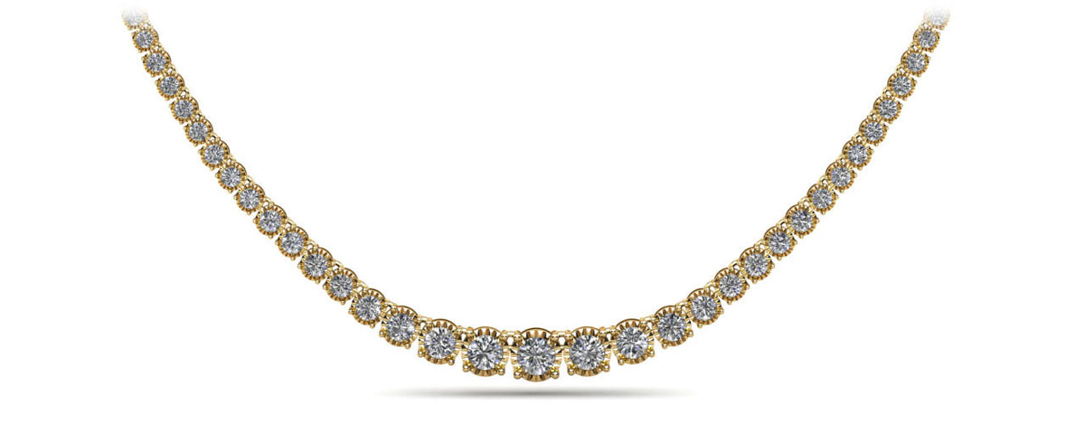 Vera Diamond Necklace - Yellow Gold
