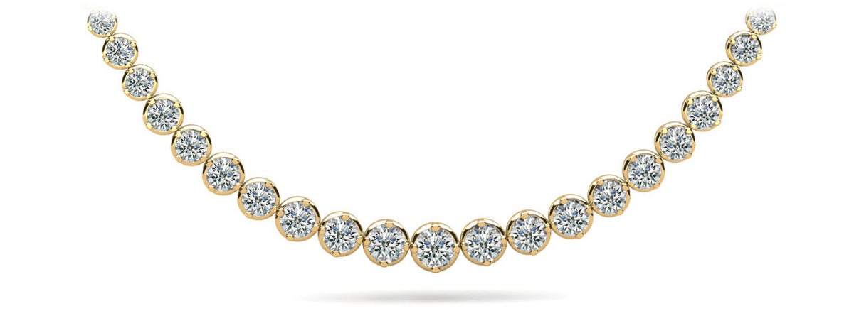 Luna Diamond Necklace - Yellow Gold