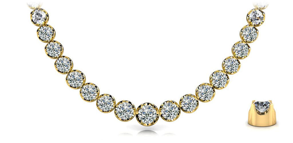 Vera Diamond Necklace - Yellow Gold