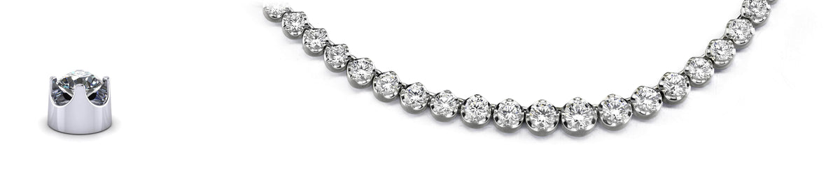 Nina Diamond Necklace - White Gold