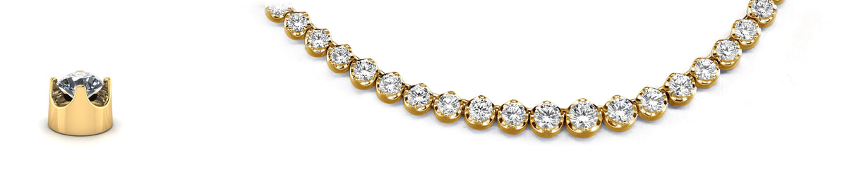 Nina Diamond Necklace - Yellow Gold