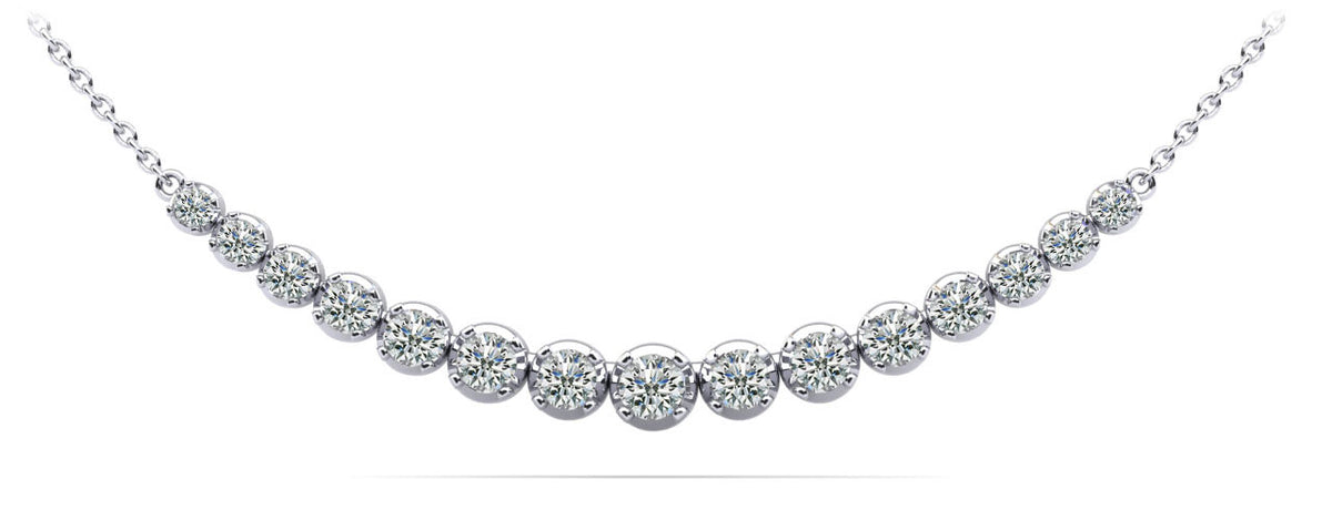 Vera Diamond Necklace - White Gold