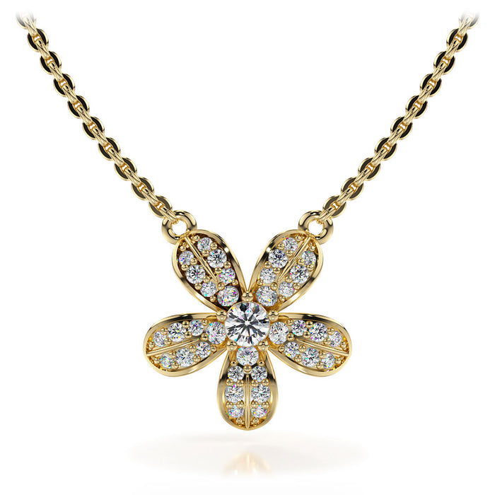 Fleur Pendant - Yellow Gold