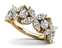 Lyra Diamond Ring - Yellow Gold