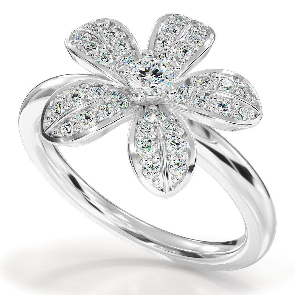 Freya Diamond Ring - White Gold