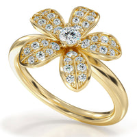Freya Diamond Ring - Yellow Gold