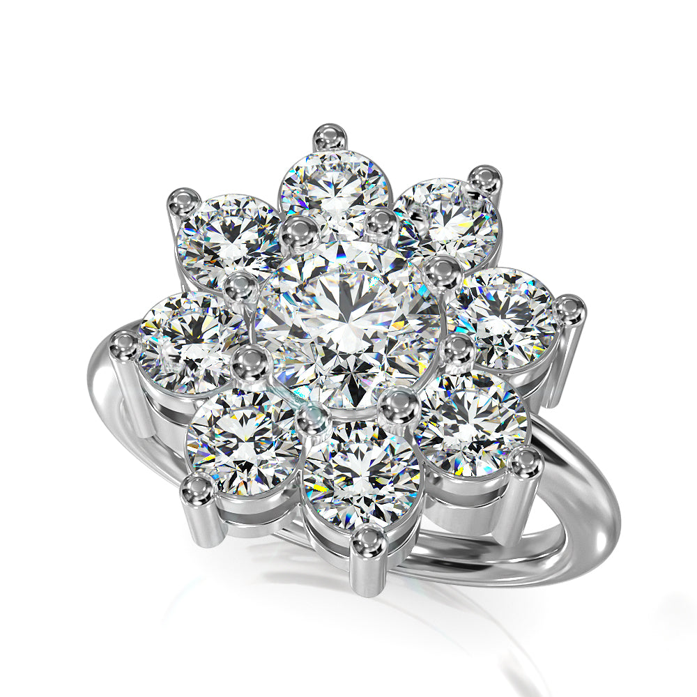 Aria Diamond Ring - White Gold