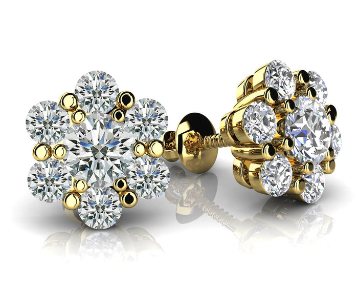 Muse Studs - Yellow Gold