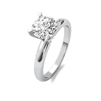 Classic Round Solitaire Diamond Ring - Four Prong