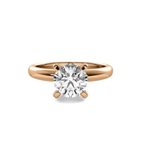 Classic Round Solitaire Diamond Ring - Four Prong
