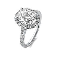 Ava Halo Accent Oval Diamond Ring
