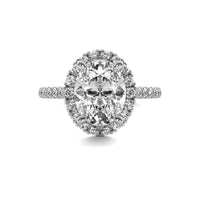 Ava Halo Accent Oval Diamond Ring
