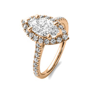 Ava Halo Accent Marquise Diamond Ring