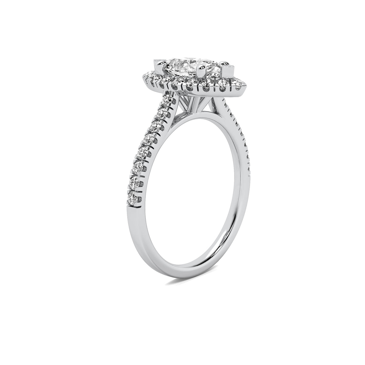 Ava Halo Accent Marquise Diamond Ring