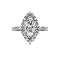 Ava Halo Accent Marquise Diamond Ring