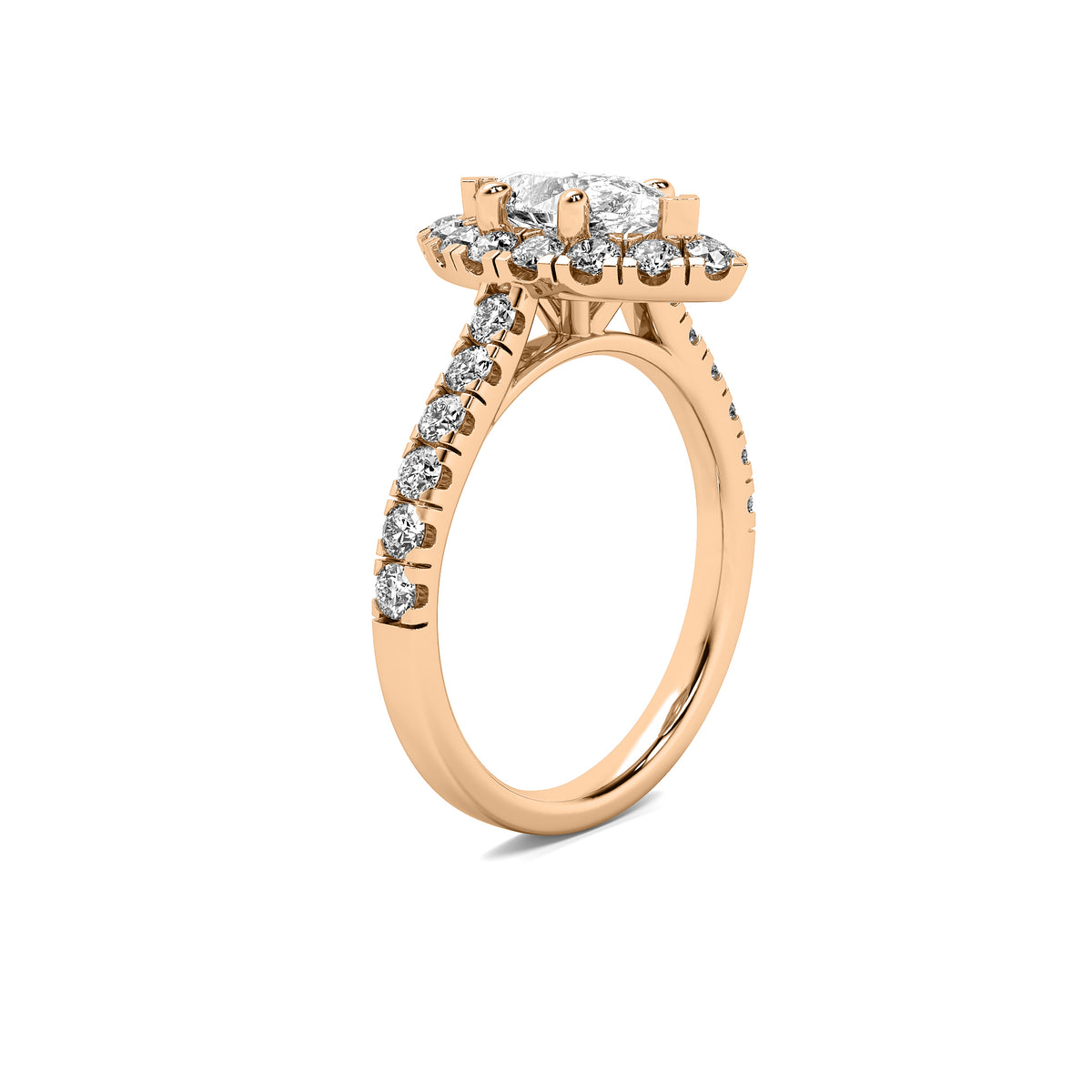 Noelle Halo Accent Marquise Diamond Ring
