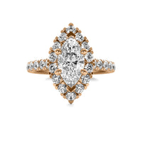 Noelle Halo Accent Marquise Diamond Ring