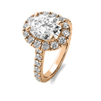 Mia Halo Accent Oval Diamond Ring