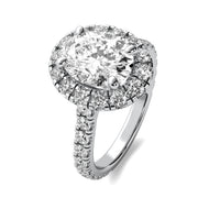 Mia Halo Accent Oval Diamond Ring