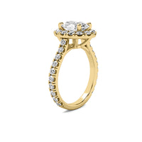 Mia Halo Accent Oval Diamond Ring