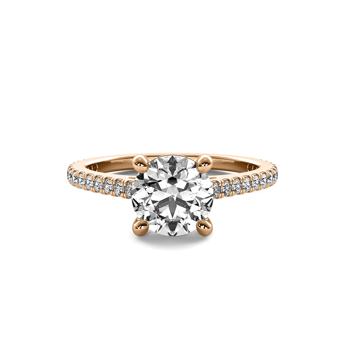 Classic Accent Round Diamond Ring