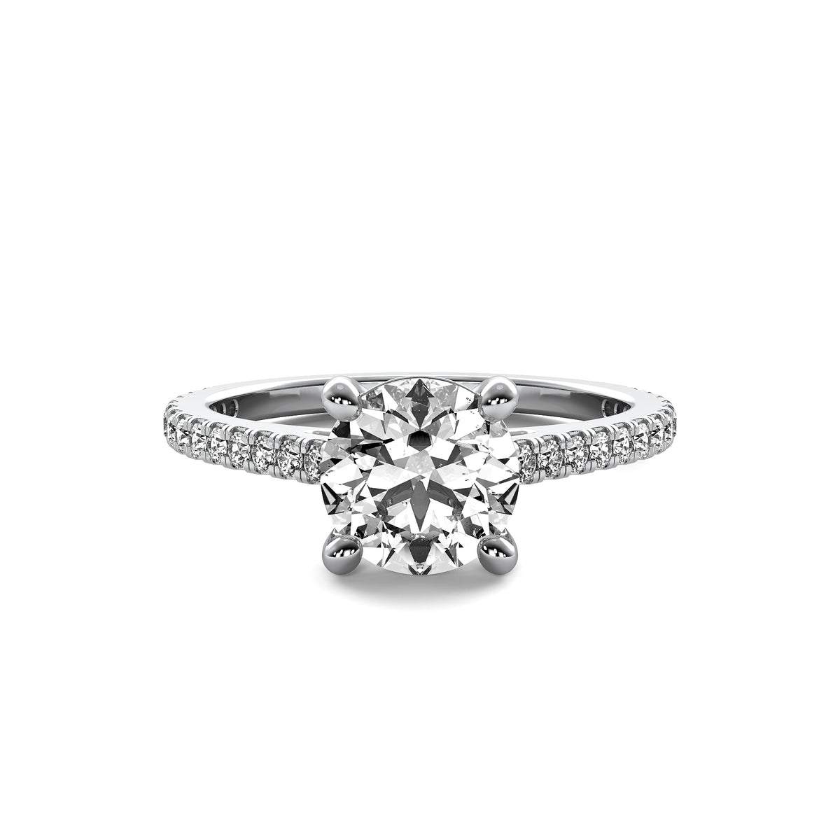 Classic Accent Round Diamond Ring
