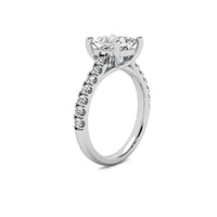 Half Accent Princess Diamond Ring