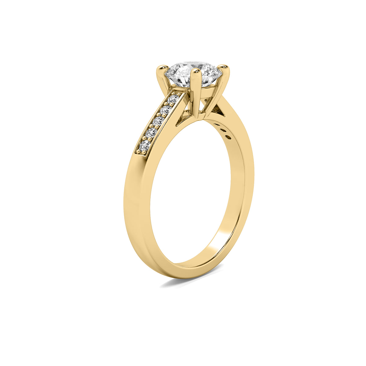 Amara Accent Round Diamond Ring
