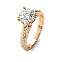 Emilia Accent Round Diamond Ring