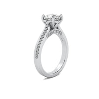 Emilia Accent Round Diamond Ring