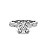 Emilia Accent Round Diamond Ring