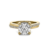 Emilia Accent Round Diamond Ring