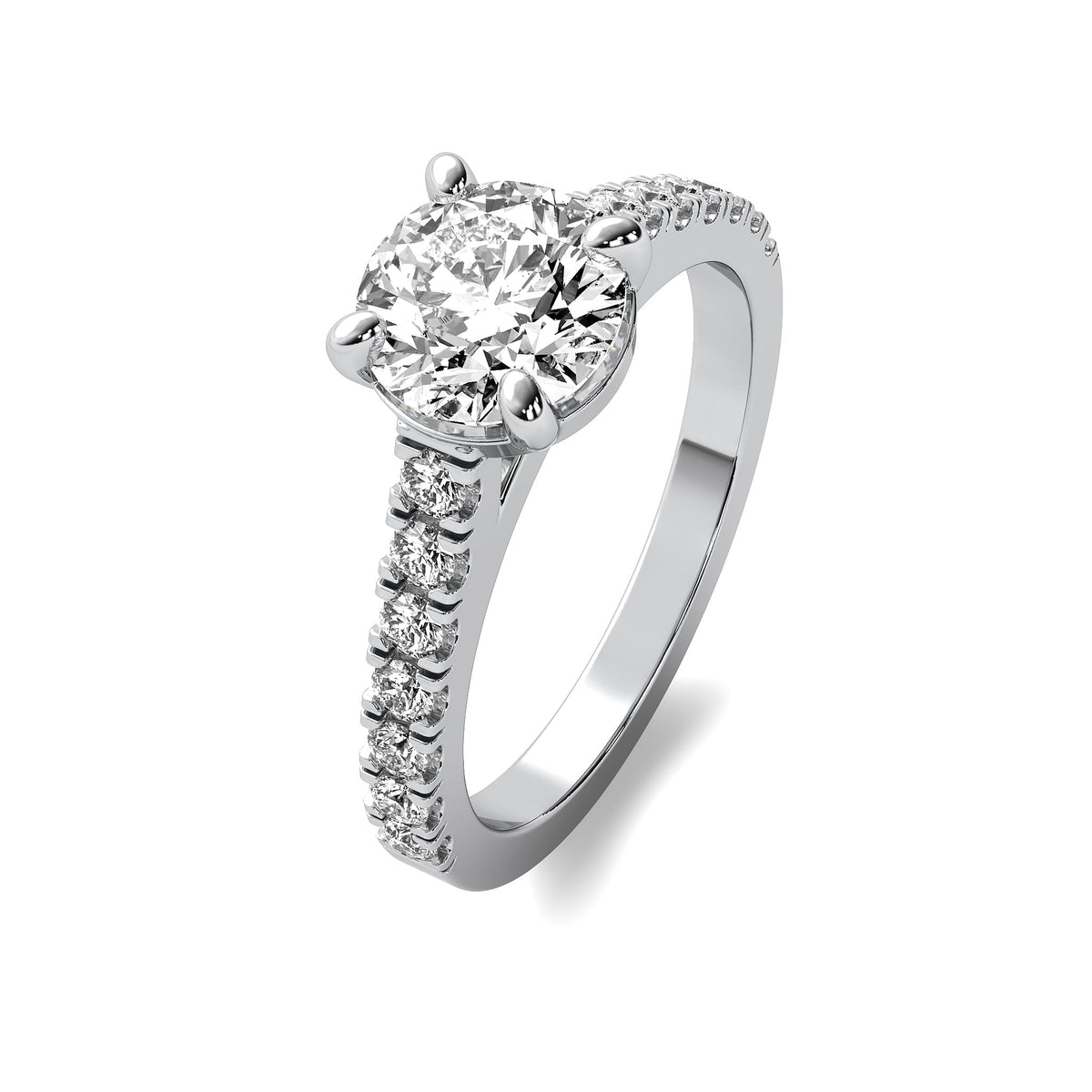 Reina Accent Round Diamond Ring