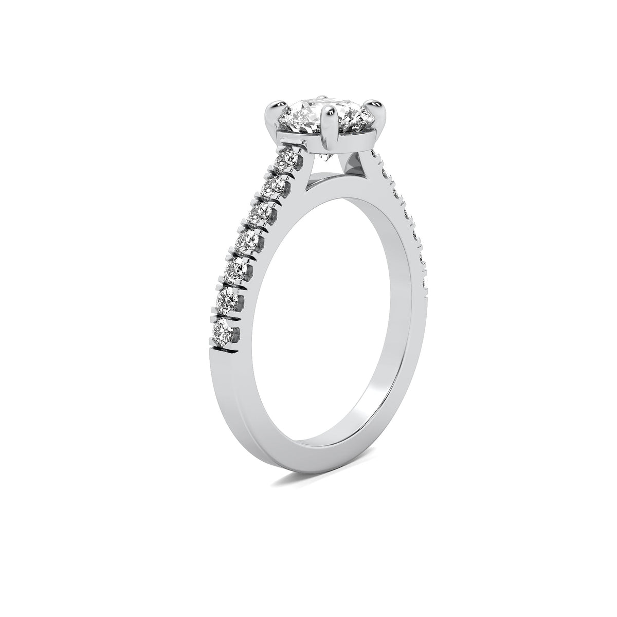 Reina Accent Round Diamond Ring