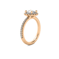 Selene Halo Accent Round Diamond Ring